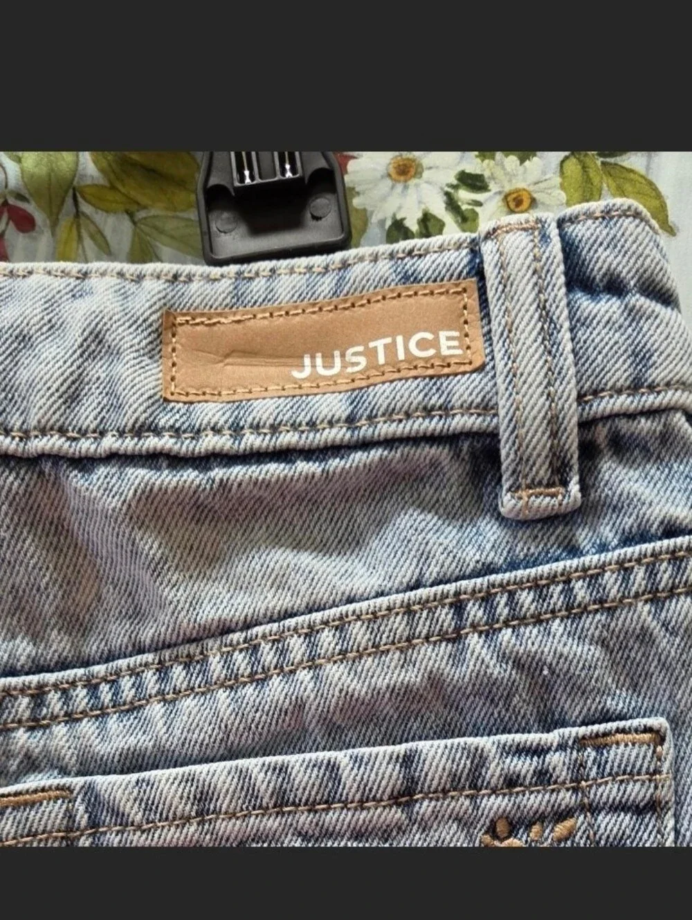Justice blue denim